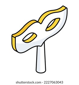 An editable design icon of eye prop