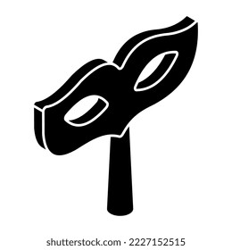 Un ícono de diseño editable de un objeto visual