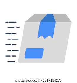 An editable design icon of fast delivery 