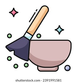 Editable design icon of fingerprint evidence 
