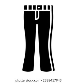 Icono de diseño editable de los pantalones de destello