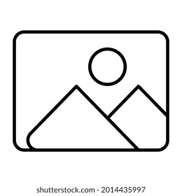 An editable design icon of gallery