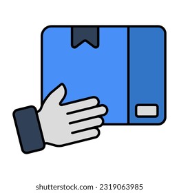 Icono de diseño editable de dar paquete