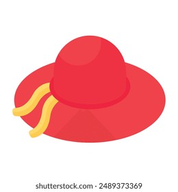 An editable design icon hat, headwear accessory