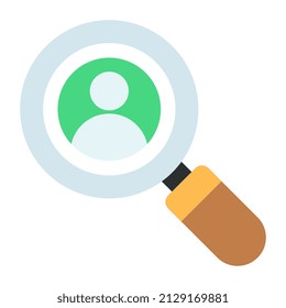 An editable design icon of headhunting

