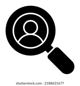 An editable design icon of headhunting