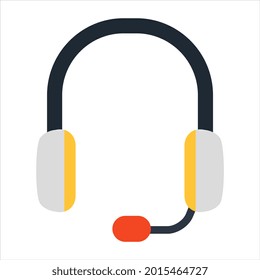 Un icono de diseño editable de auriculares