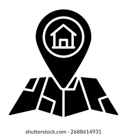Bearbeitbares Design-Symbol für den privaten Standort