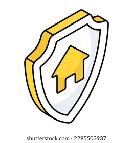 Icono de diseño editable de seguridad doméstica 