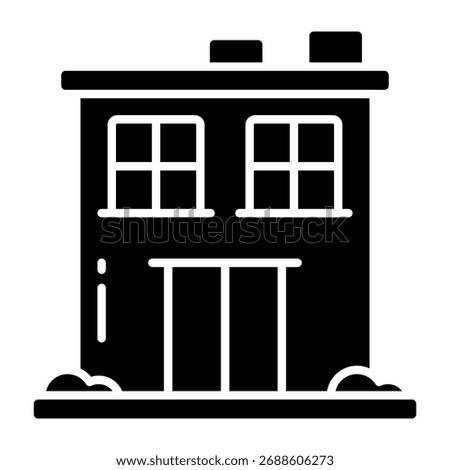 An editable design icon of homestead 