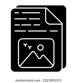 Editable design icon of image file