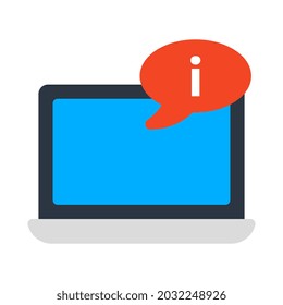 An editable design icon of info chat