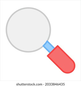 Un icono de diseño editable de la lupa