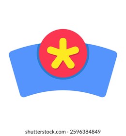 Editable design icon of medical cap