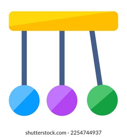 Ein bearbeitbares Design-Symbol der Wiege von Newton 