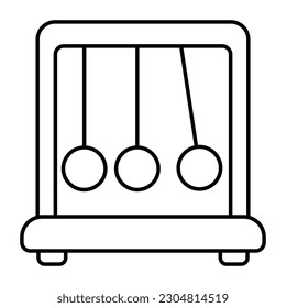 An editable design icon of newton's cradle 