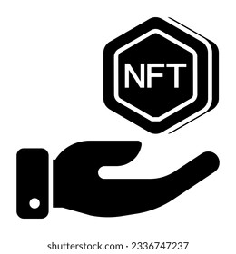 Icono de diseño editable del cuidado de la nft  