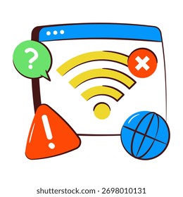 Bearbeitbares Design-Symbol ohne WiFi