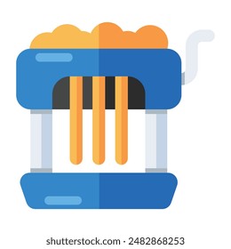 Editable design icon of noodle machine