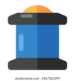 Editable design icon of observatory building