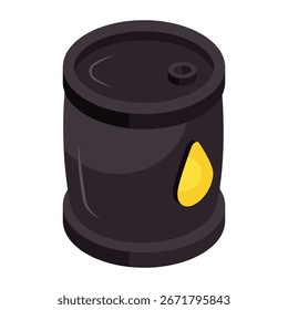 Icono de diseño editable del tambor de aceite