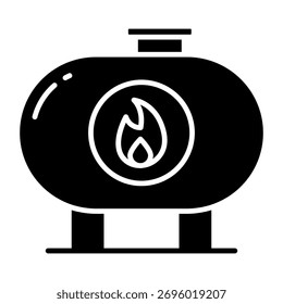 Icono de diseño editable del tanque de aceite