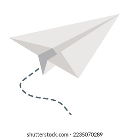 Editable design icon of paper plane