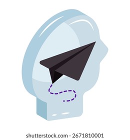 Icono de diseño editable del plano de papel