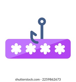An editable design icon of password phishing