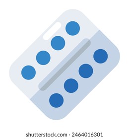 Ein editierbares Design-Icon von Pillen-Streifen