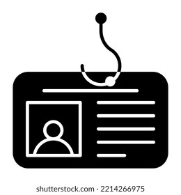 Ein bearbeitbares Design-Symbol für Profilphishing