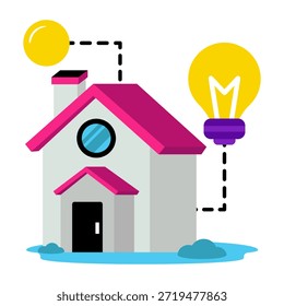 Icono de diseño editable de la idea de la propiedad 