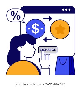 Editable design icon of shopping payment