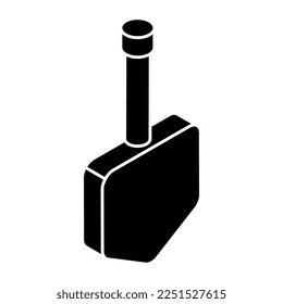 Bearbeitbares Design-Symbol für Schaufel