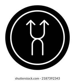 Icono de diseño editable de las flechas hacia arriba