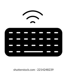 Editable design icon of smart keyboard 