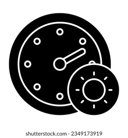 Icono de diseño editable de la temperatura solar 