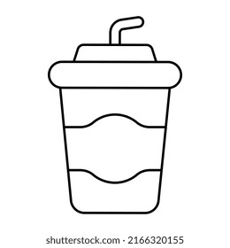 Ein bearbeitbares Design-Icon für "Take-away Drinks" 