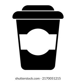 Ein bearbeitbares Design-Icon für "Take-away Drinks" 