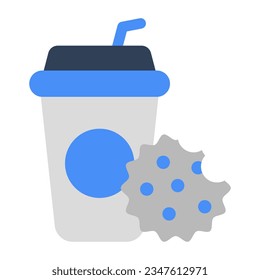 Ein bearbeitbares Design-Icon für "Take-away Drinks" 