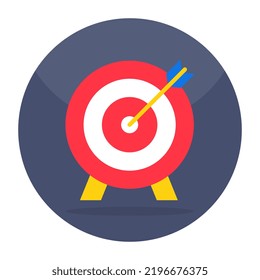 Editable design icon of target board 
