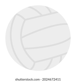 Editable design icon of volleyball