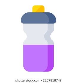 Ein bearbeitbares Design-Symbol für die Wasserflasche
