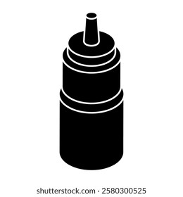 An editable design icon of water bottle