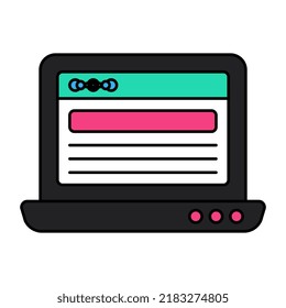 Ein bearbeitbares Design-Symbol für Webdesign