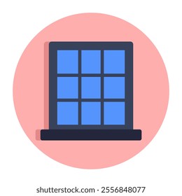 Editable design icon of window
