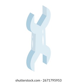 Icono de diseño editable de llave inglesa