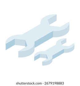 Icono de diseño editable de llave inglesa