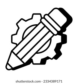Icono de diseño editable de habilidad para escribir