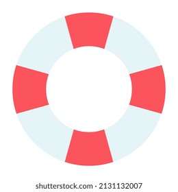 An editable design icon y lifebuoy

